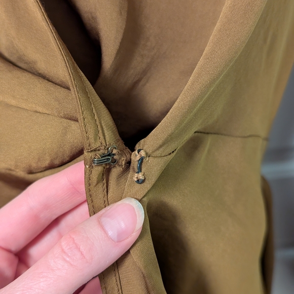 Elegant Mustard Wrap Top - Picture 8 of 13